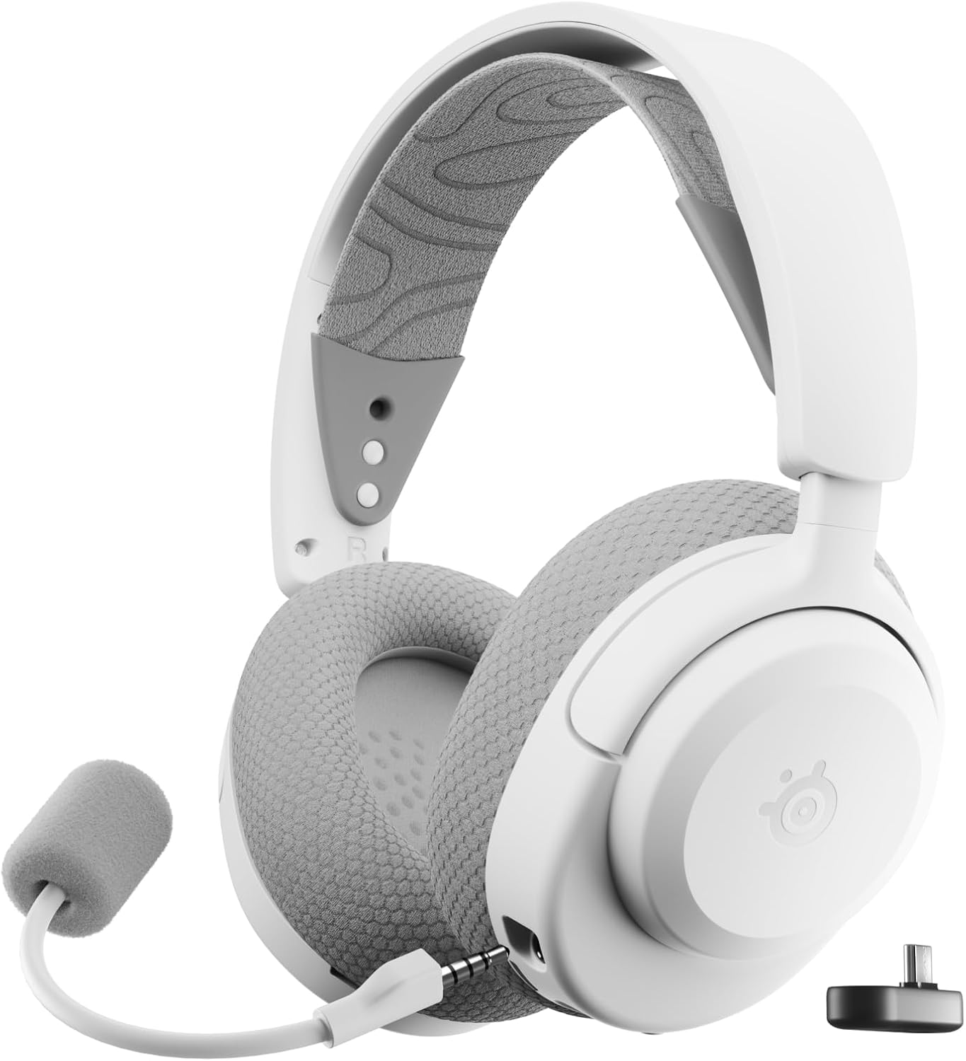 SteelSeries Arctis Nova 3P Wireless Multi-Platform Gaming Headset - White | Mobile App Control – 40 HR Batt...