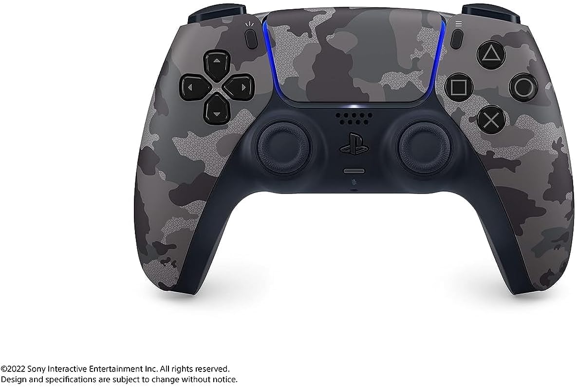 PlayStation Sony 5 DualSense Wireless Controller - Gray Camouflage (Renewed) by Amazon Renewed