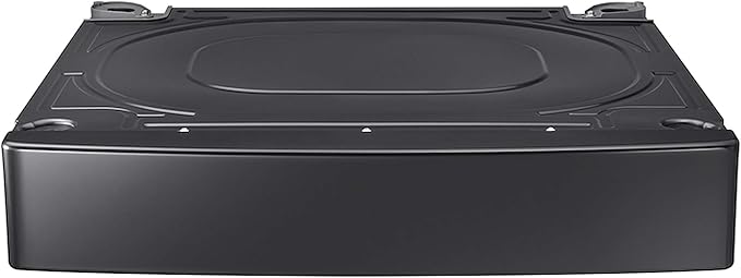 Samsung27” Wide Laundry Riser Pedestal Stand for 27” Wide Front Load Washer or Dryer, Lifts Machine 6”in Height, WE272NV/A3, Stainless Steel, Brushed Black