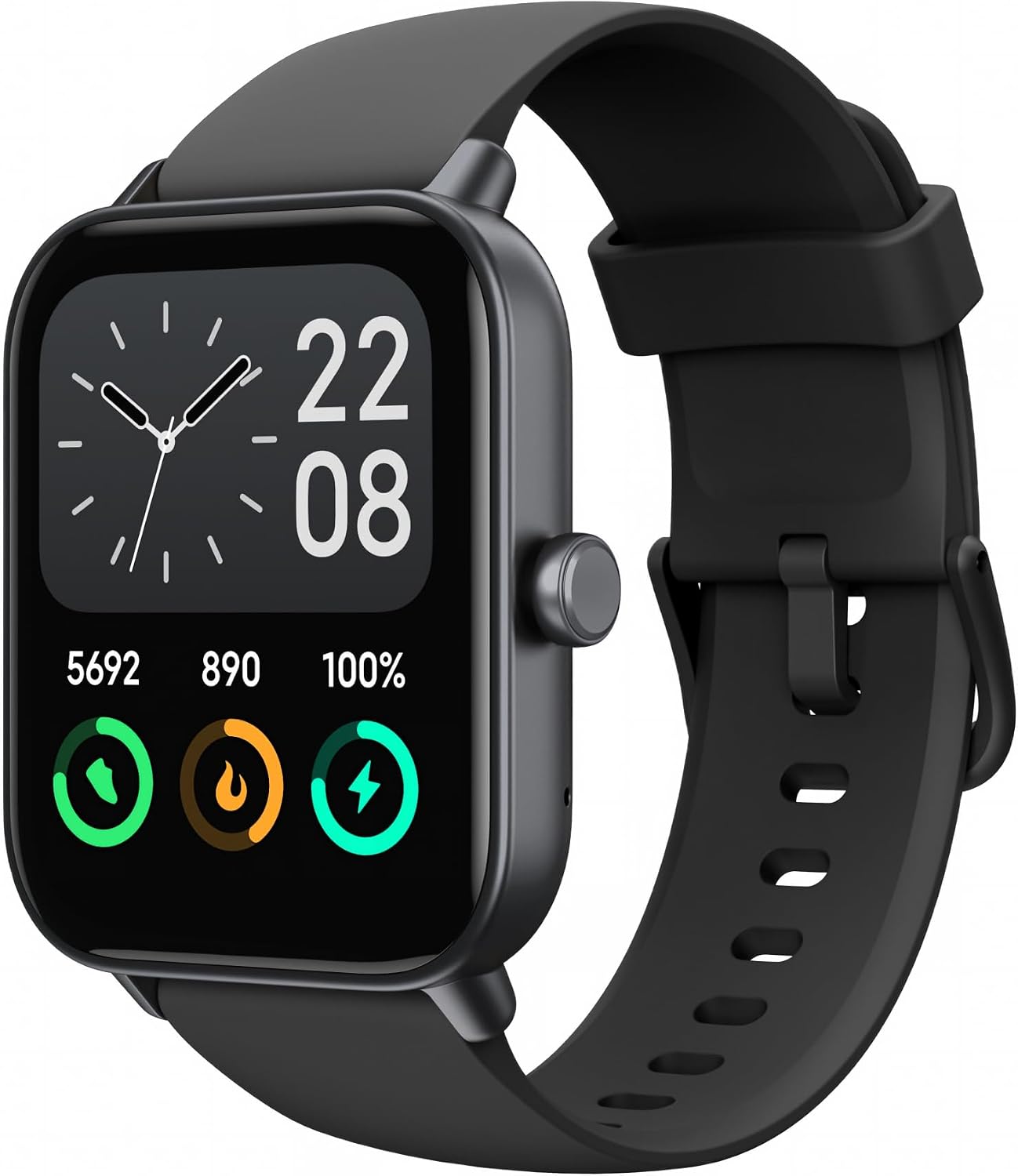 ICOMTOFIT Smart Watch, 1.8" HD Touch Screen Fitness Tracker with Bluetooth Call, Alexa Built-in, 100+ Sports Modes, Heart Rate SpO2 Sleep Monitor, 7-Day Battery, IP68 Waterproof for iPhone