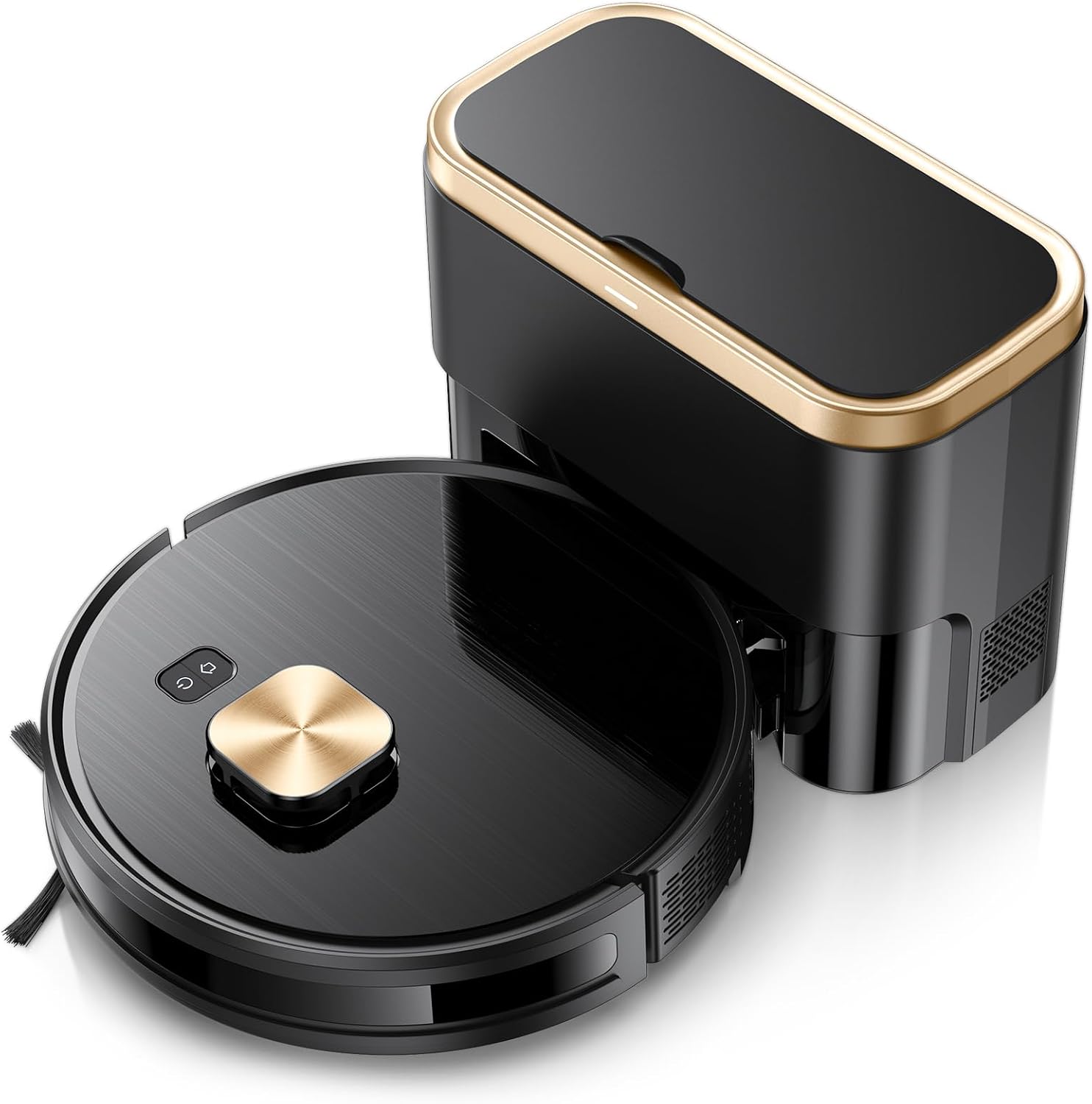 Robot Vacuum and Mop for Pet Hair, 11500Pa Suction, 90-Day Self-Emptying 90-Day Hands-Free Cleaning,3-in-1 Vacuum Mop,LiDAR Navigation,160-Minute Runtime,Ideal for Pet Owners Alexa/Google Assistant