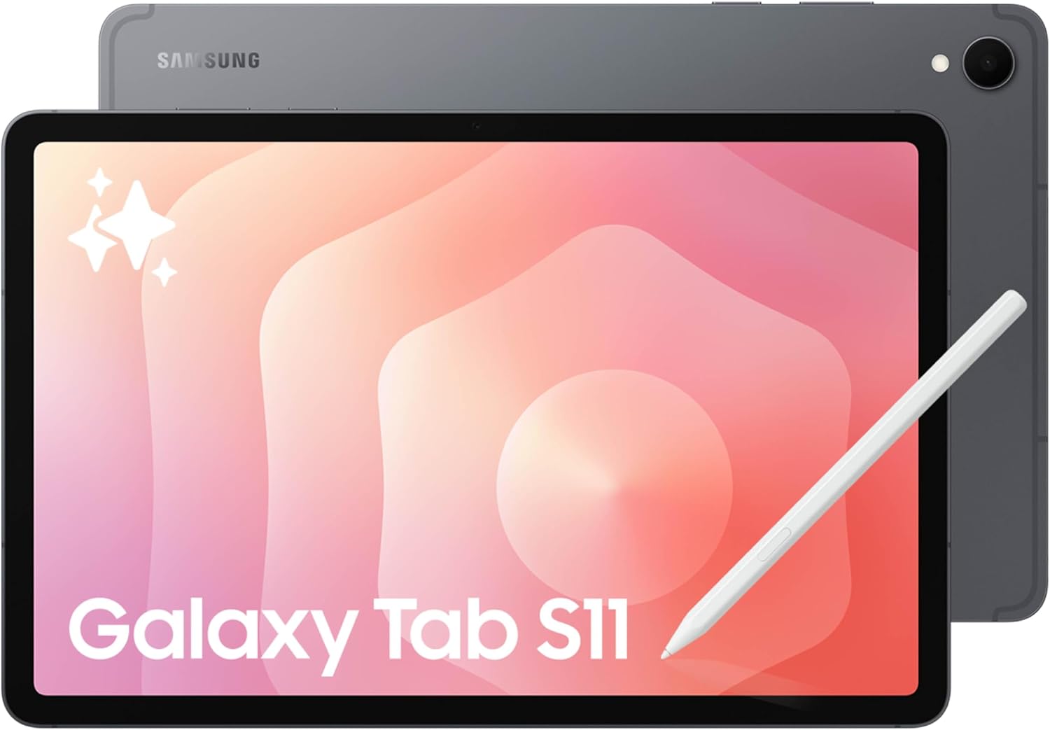 SamsungGalaxy Tab S11 128GB WiFi Android Tablet, Galaxy AI, IP68, Gray Dynamic AMOLED 2X Display, 3nm MediaTek Processor, High Performance, Premium 11" AMOLED Screen