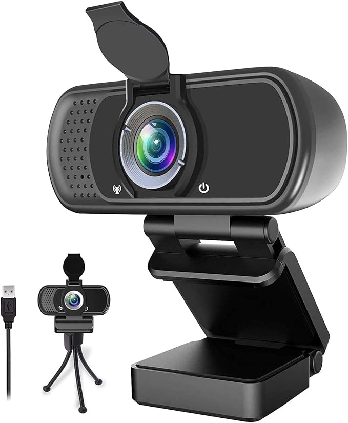 ZIQIAN 1080P Webcam with Microphone, USB Web HD Camera for PC, Laptop&Mac | 110° Wide Angle Computer Webcam...