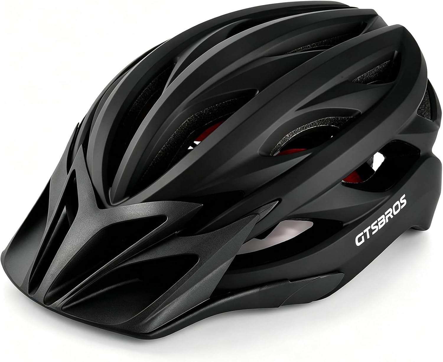 Bike Helmet with Visor for Men Women – Lightweight Road & Mountain Bicycle Helmet – Adjustable Adult Cycling Helmet for Commuting, MTB & E-Bike, CPSC Certified