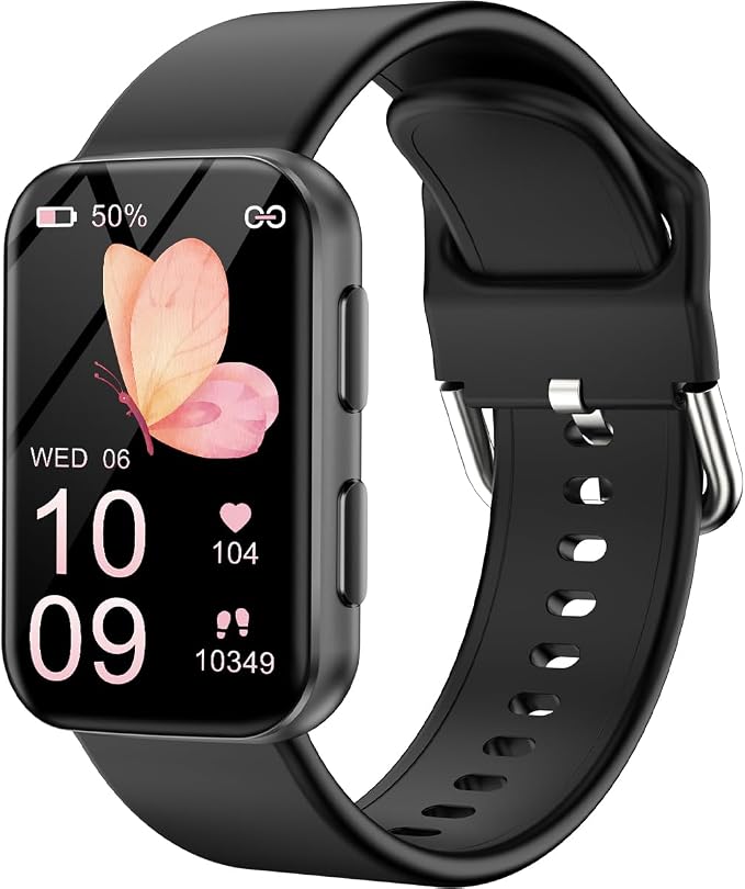 MorePro Fitness Tracker Watch with 24/7 Heart Rate/Blood Pressure Monitor Blood Oxygen Monitor, Sleep Tracker, 112 Sports Modes, Call & Message Alerts, Step Calorie Tracker, IP68, 2 Bands Included