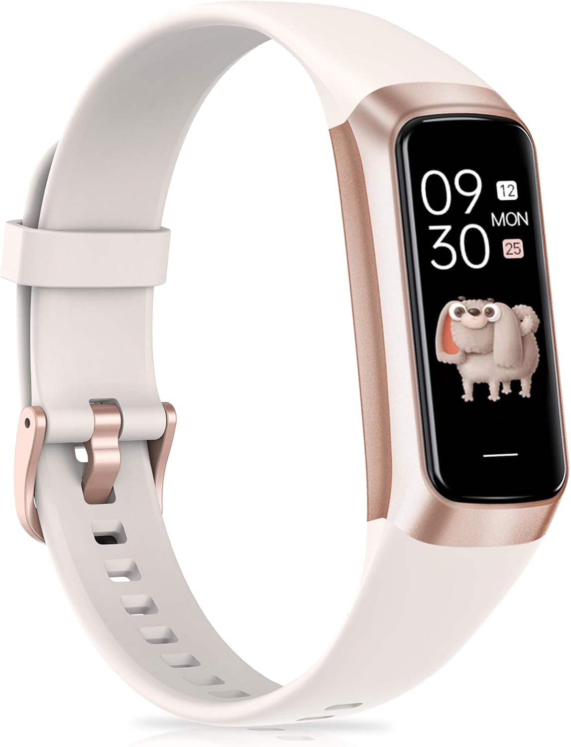Fitness Tracker with 24/7Heart Rate, Blood Pressure, Sleep Tracking, Step Activity Tracker with 1.1"" AMOLED Screen, Waterproof Calorie Tracker for Android iPhones
