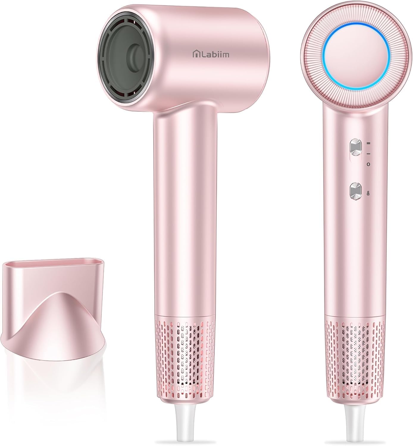 Labiim Hair Dryer, High-Speed Ionic Blow Dryer 110,000 RPM Motor, Pink | Fast Drying 200M Ions Frizz & Ther...