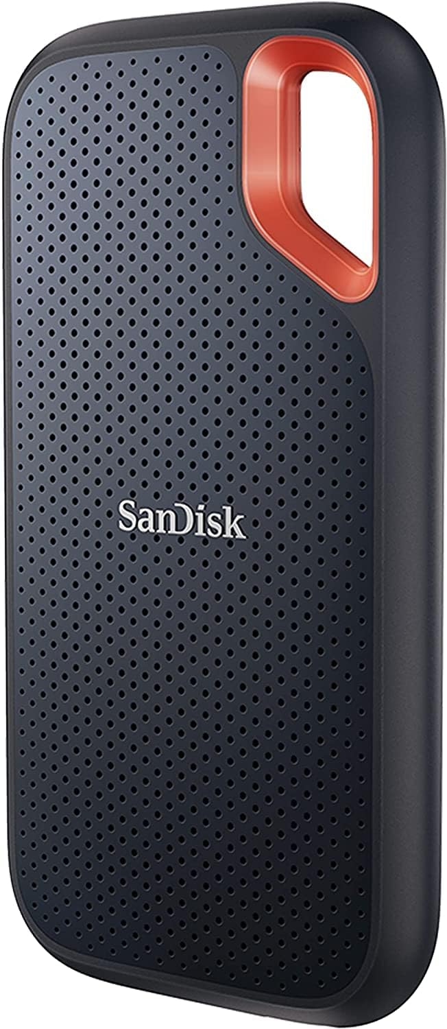 Sandisk 8TB Extreme Portable SSD, Up to 1050MB/s Read Speeds (Old Model) | External Solid State Drive, IP65 Water & Dust Protection, Up to 3M Drop Protection, 256-bit AES Encryption, USB-C - Black