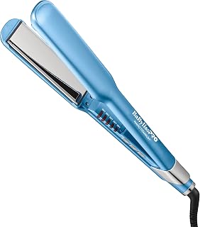 BabylissPRO Nano Titanium Ultra-Sleek Hair Straightener, Flat Iron for All Hair Types