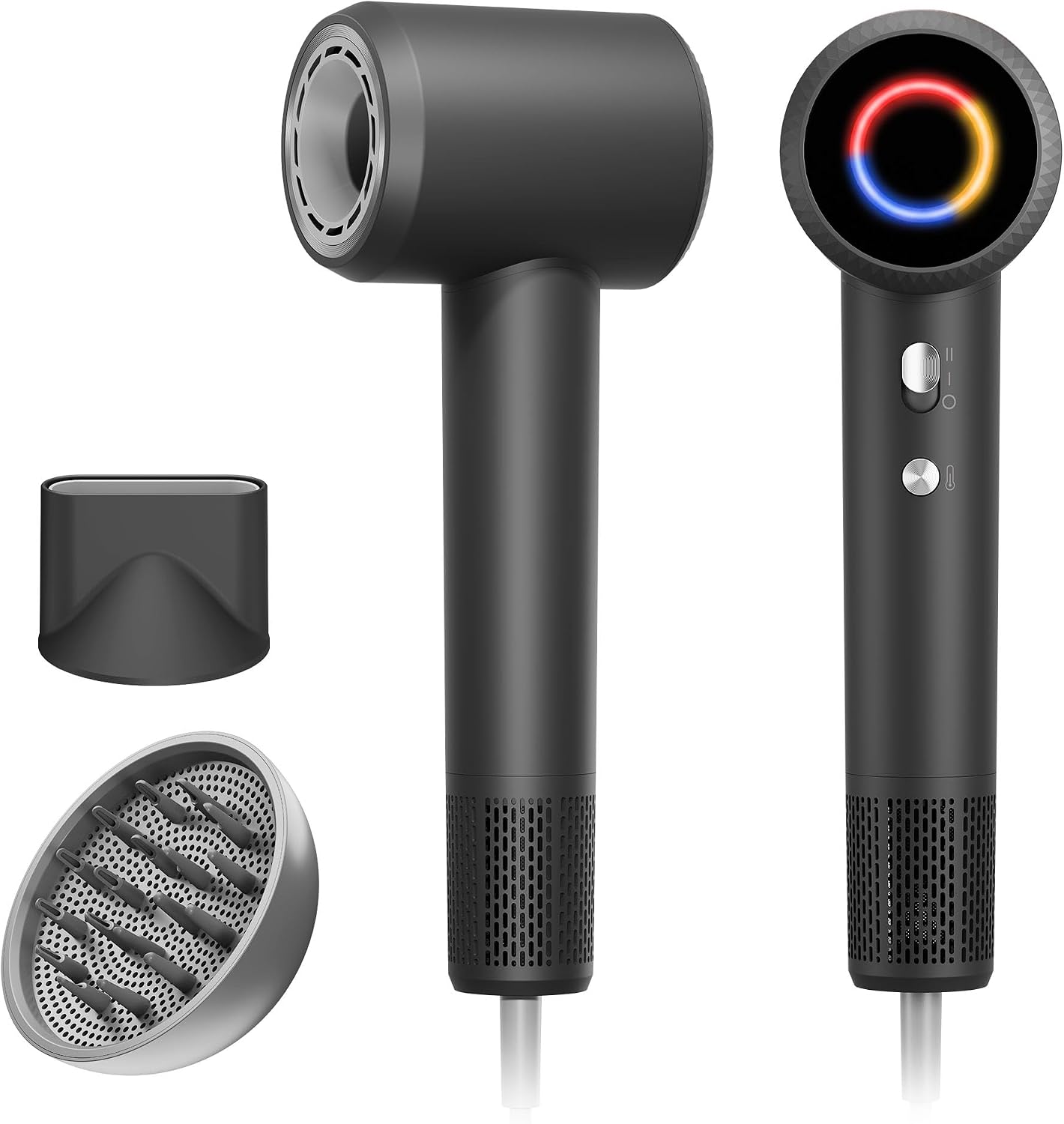 Hair Dryer, Professional High-Speed Ionic Blow Dryer with Diffuser, 1500W | 150k RPM Fast Dry, 500M Ions Re...