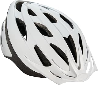 Schwinn Thrasher Helmet for Adults, Size 58-62 cm for Riders Ages 14+, Microshell, Adjustable Dial & Straps, Interior Padding, Air Vents, Visor, Adult Bike Helmet