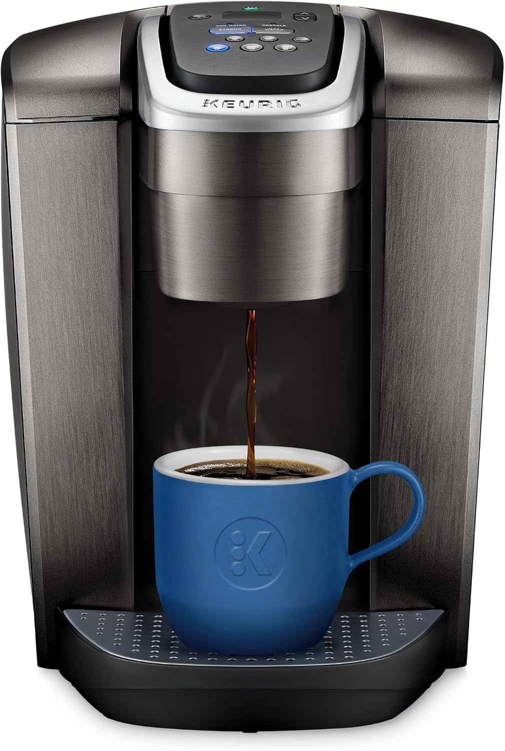 Keurig K-Elite Single Serve K-Cup Pod Coffee Maker, Brushed Slate Strength and Temperature Control, Iced Coffee Capability, 8 to 12oz Brew Size, Programmable