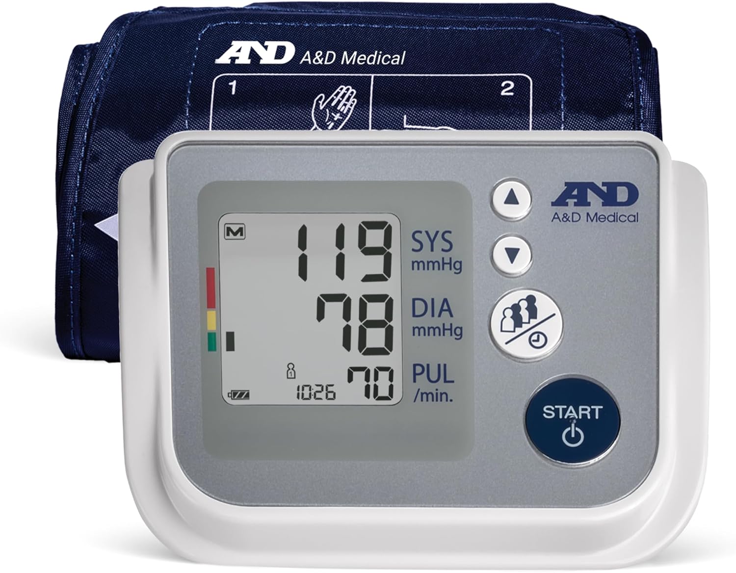 A&D Medical UA-767F Blood Pressure Monitor for Home Use. Cuff 8.6-16.5" | Upper Arm. One Touch Operation 4 ...