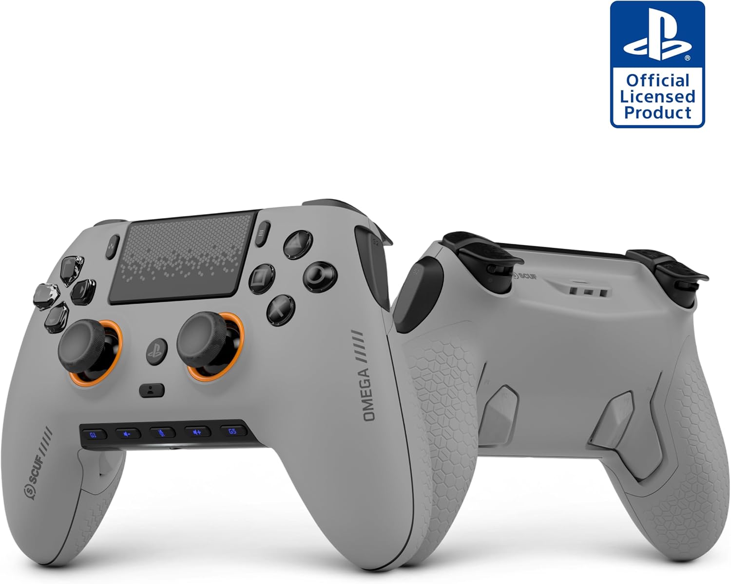 SCUF OMEGA PS5 Wireless Performance Controller – Light Gray Officially Licensed, 11 Custom Inputs, Instant Triggers, Low Latency, TMR Durable Thumbsticks – Windows PC Compatible