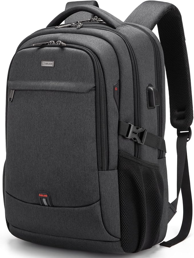 DUSLANG 17 inch Travel Laptop Backpack for Men/Women College Computer Bag Water Resistant 17 inch laptop backpack with protective pad,Business Daypack, Anti Theft Bookbag,Casual Backpack for office
