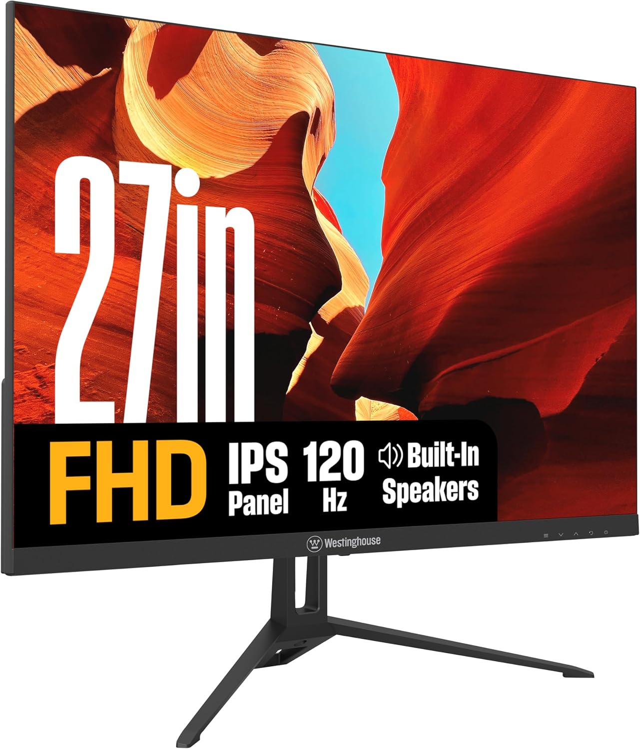 Westinghouse 27 Inch FHD 1080P IPS 120Hz Computer & Gaming Monitor with HDR | 1ms|Adaptive Sync|for Work or...