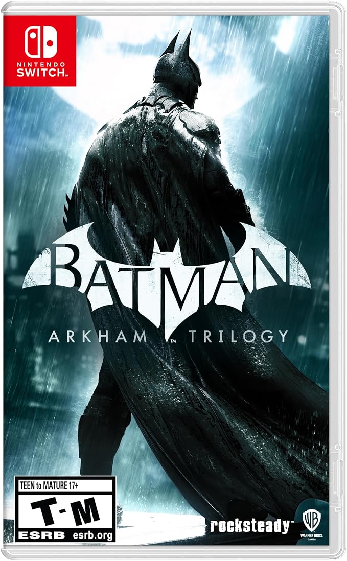 Batman: Arkham Trilogy ESRB Rating: Mature | Dec 1, 2023 | by WARNER BROS