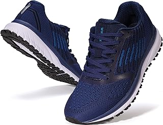 Joomra Whitin Men's Supportive Running Shoes Cushioned Athletic Sneakers | Durable Rubber Outsole, Lace-up fit, Removable Insole, Reliable Traction for Jogging, Walking, Gym, Workouts, Training