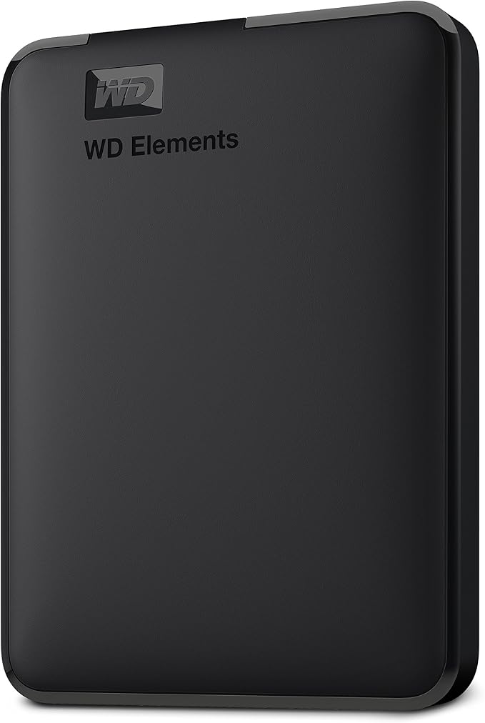 WD 6TB Elements Portable External Hard Drive for Windows, USB 3.2 Gen 1/USB 3.0 for PC & Mac, Plug and Play Ready - WDBHJS0060BBK-WESN